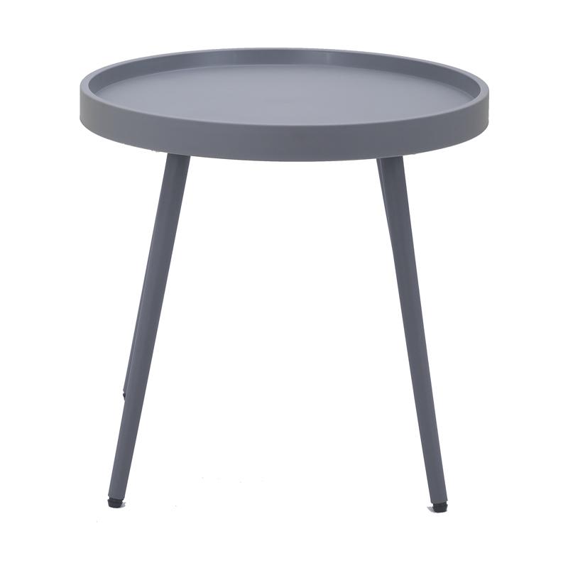 ΤΡΑΠΕΖΑΚΙ ΚΗΠΟΥ Fylliana "Solin" ΑΠΟ ΠΟΛΥΠΡΟΠΥΛΕΝΙΟ (PP) ΓΚΡΙ ΧΡΩΜΑ 49x49x46εκ