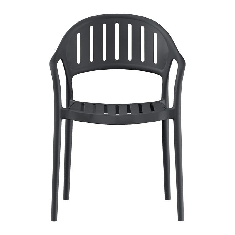 ΚΑΡΕΚΛΑ ΚΗΠΟΥ Fylliana "Calmara" ΑΠΟ ΠΟΛΥΠΡΟΠΥΛΕΝΙΟ (PP) ΜΑΥΡΟ ΧΡΩΜΑ 57x52x81εκ