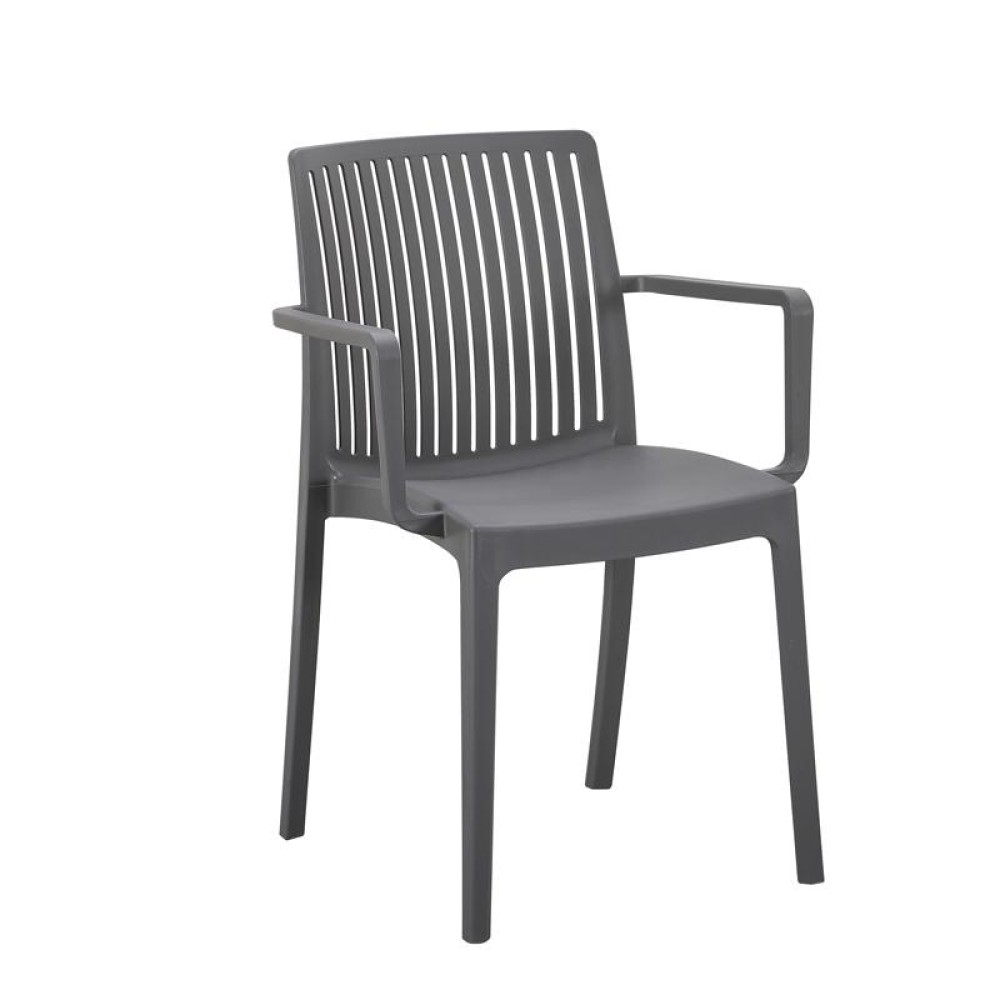 ΚΑΡΕΚΛΑ ΚΗΠΟΥ ΑΠΟ ΠΟΛΥΠΡΟΠΥΛΕΝΙΟ Fylliana "Emma" ΜΕ UV ΠΡΟΣΤΑΣΙΑ ΣΚΟΥΡΟ ΓΚΡΙ ΧΡΩΜΑ 55x56x82εκ