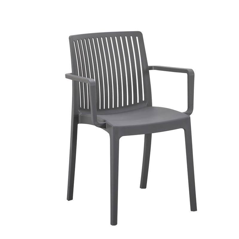 ΚΑΡΕΚΛΑ ΚΗΠΟΥ ΑΠΟ ΠΟΛΥΠΡΟΠΥΛΕΝΙΟ Fylliana "Emma" ΜΕ UV ΠΡΟΣΤΑΣΙΑ ΣΚΟΥΡΟ ΓΚΡΙ ΧΡΩΜΑ 55x56x82εκ