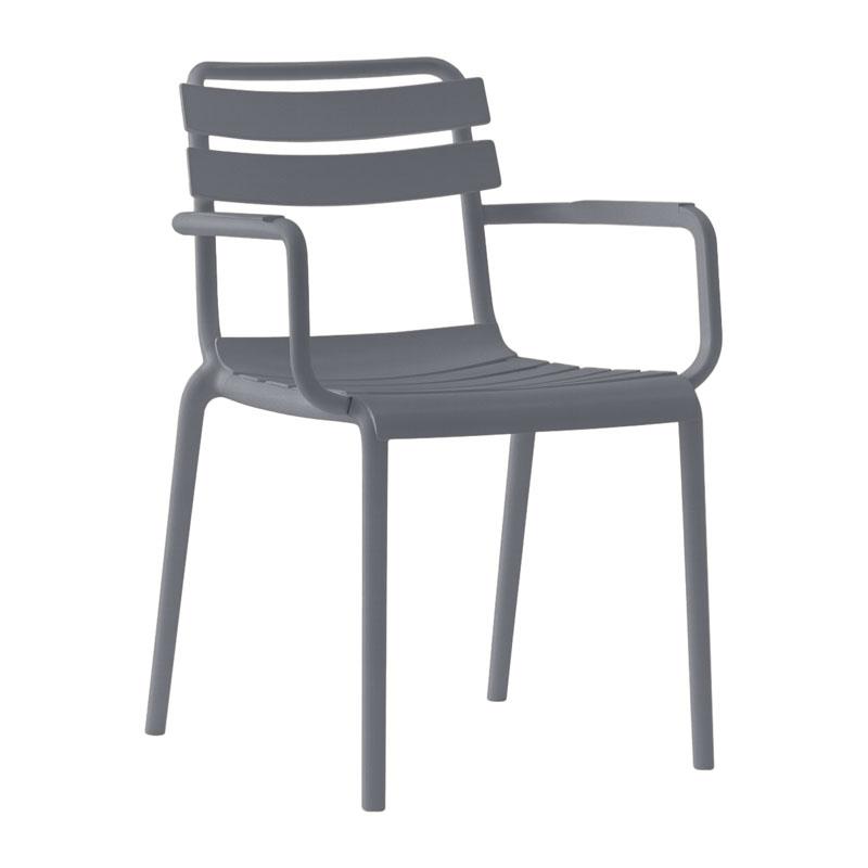 ΚΑΡΕΚΛΑ ΚΗΠΟΥ ΑΠΟ ΠΟΛΥΠΡΟΠΥΛΕΝΙΟ Fylliana "Olivia" ΜΕ UV ΠΡΟΣΤΑΣΙΑ ΣΚΟΥΡΟ ΓΚΡΙ ΧΡΩΜΑ 43x58x81εκ