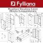 ΜΕΤΑΛΛΙΚΗ ΝΤΟΥΛΑΠΑ Fylliana Everet ΓΚΡΙ-ΛΕΥΚΟ 90*40*190