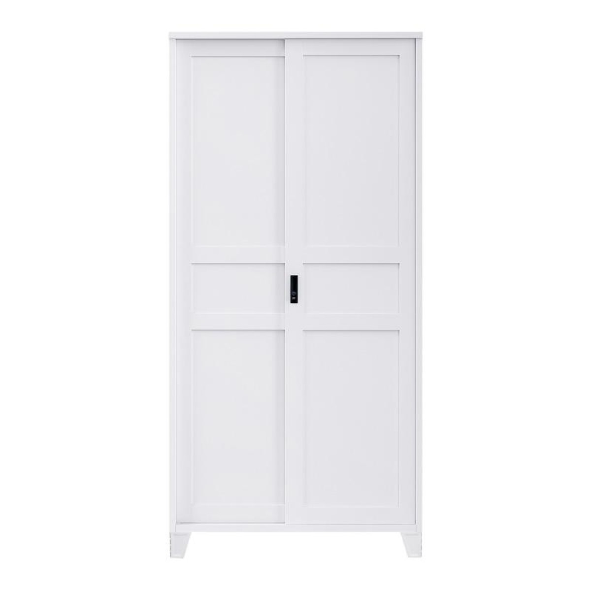 ΜΕΤΑΛΛΙΚΗ ΝΤΟΥΛΑΠΑ Fylliana Evelyn ΛΕΥΚΟ ΧΡΩΜΑ 90x40x190εκ