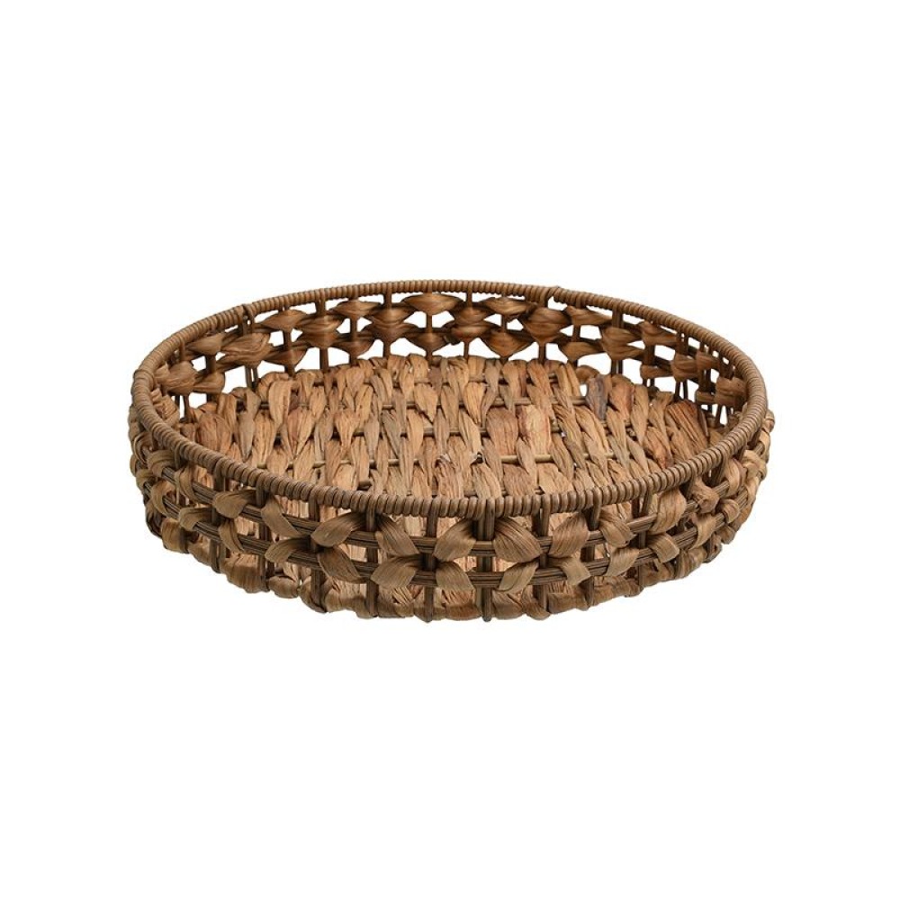 ΣΕΤ 3 ΨΑΘΙΝΟΙ ΔΙΣΚΟΙ Fylliana Boho FL24361 ΦΥΣΙΚΟ ΧΡΩΜΑ 39x39x6εκ & 34x5.5εκ & 30x5.5εκ