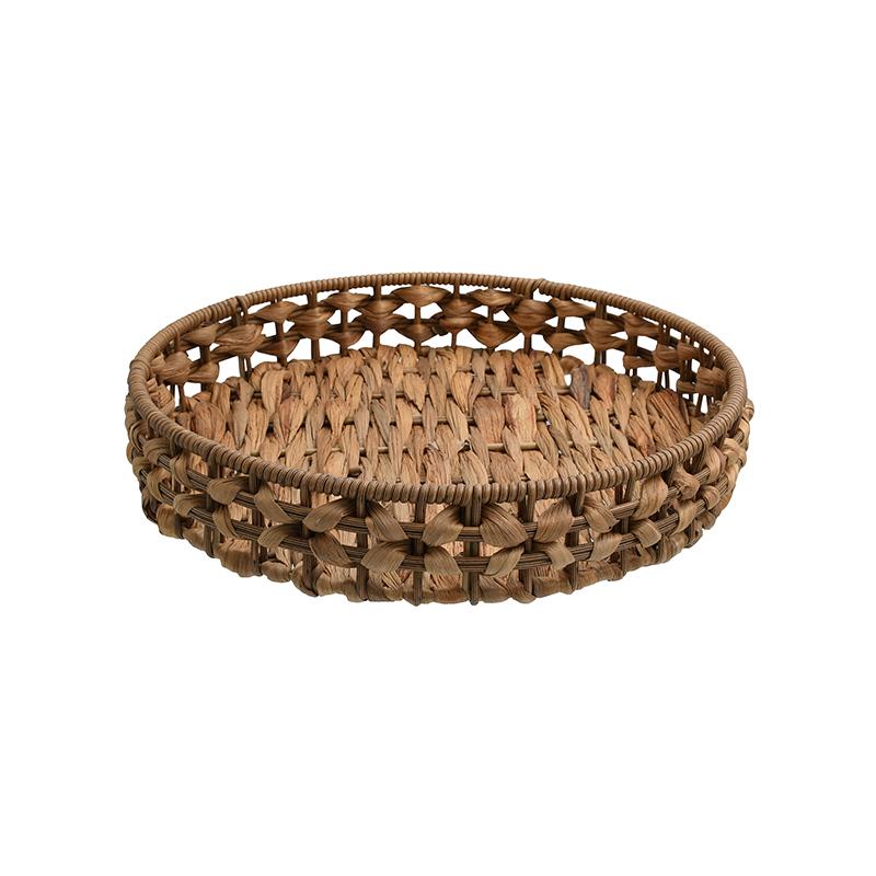 ΣΕΤ 3 ΨΑΘΙΝΟΙ ΔΙΣΚΟΙ Fylliana Boho FL24361 ΦΥΣΙΚΟ ΧΡΩΜΑ 39x39x6εκ & 34x5.5εκ & 30x5.5εκ