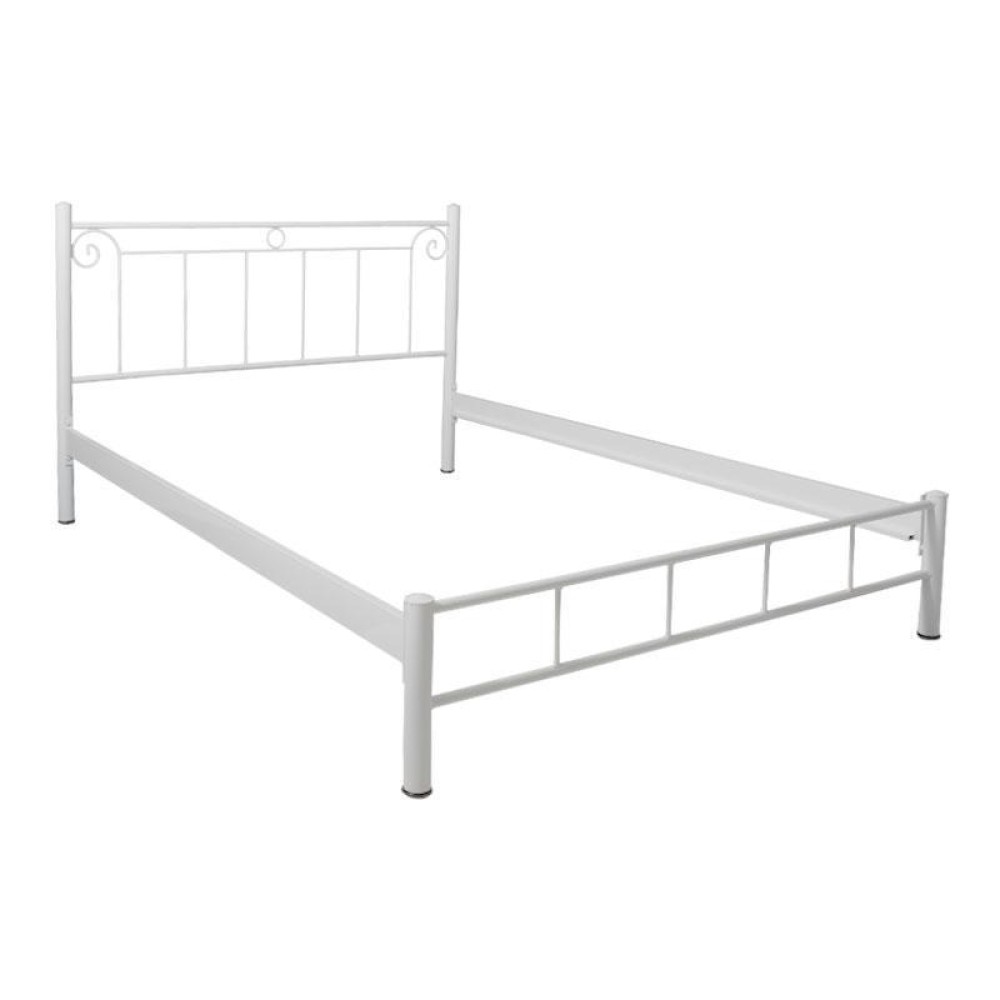 ΚΡΕΒΑΤΙ ΣΙΔΕΡΕΝΙΟ Fylliana Valery ΛΕΥΚΟ ΧΡΩΜΑ 170x210x99εκ (160x200εκ)