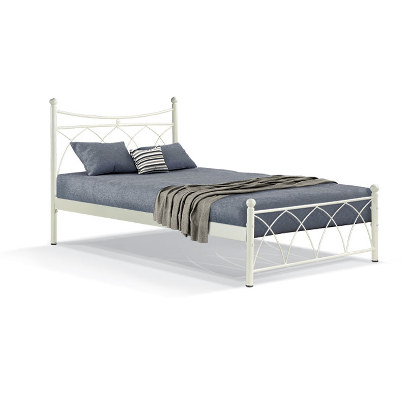 ΚΡΕΒΑΤΙ ΣΙΔΕΡΕΝΙΟ Fylliana ΜΠΕΖ HERMES 150x200εκ