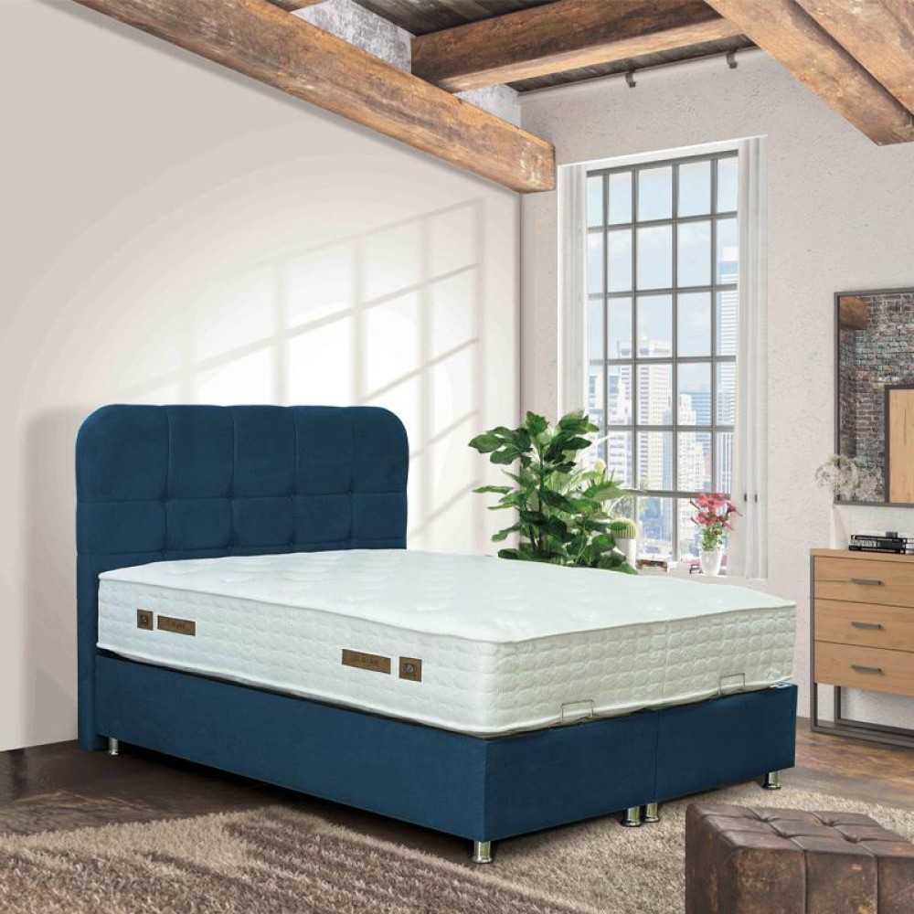 ΚΡΕΒΑΤΙ Fylliana Natalie ΠΕΤΡΟΛ ΜΕ ΑΠΟΘ ΧΩΡΟ 212x162x120 ΓΙΑ ΣΤΡΩΜΑ 160x200εκ