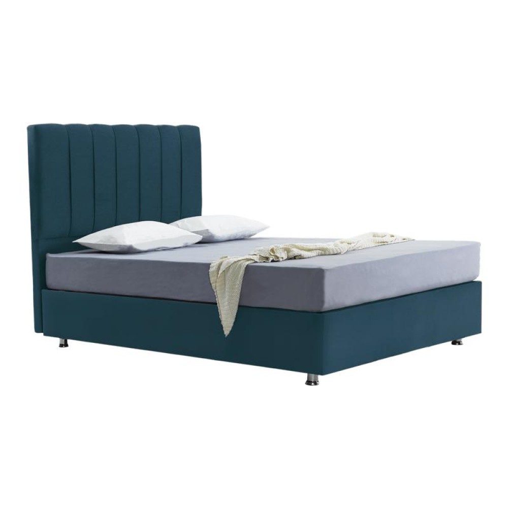 ΚΡΕΒΑΤΙ Elina BLUE RAF ΜΕ ΑΠΟΘΗΚΕΥΤΙΚΟ ΧΩΡΟ 208x122x130εκ ΓΙΑ ΣΤΡΩΜΑ 120x200εκ