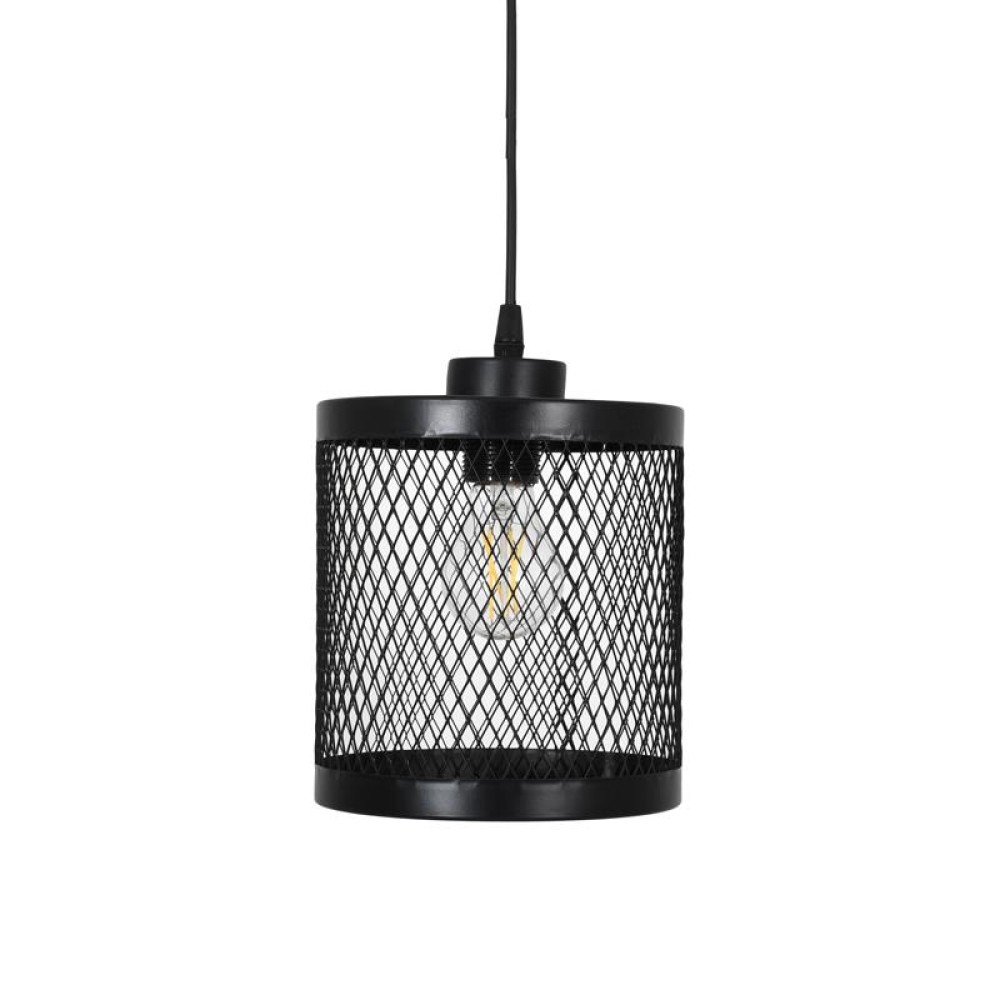 ΜΟΝΟΦΩΤΟ ΜΕΤΑΛΛΙΚΟ ΦΩΤΙΣΤΙΚΟ ΟΡΟΦΗΣ Fylliana ΜΕ ΚΑΠΕΛΟ ΠΛΕΓΜΑ ΜΑΥΡΟ ΧΡΩΜΑ 18x20εκ Ε27