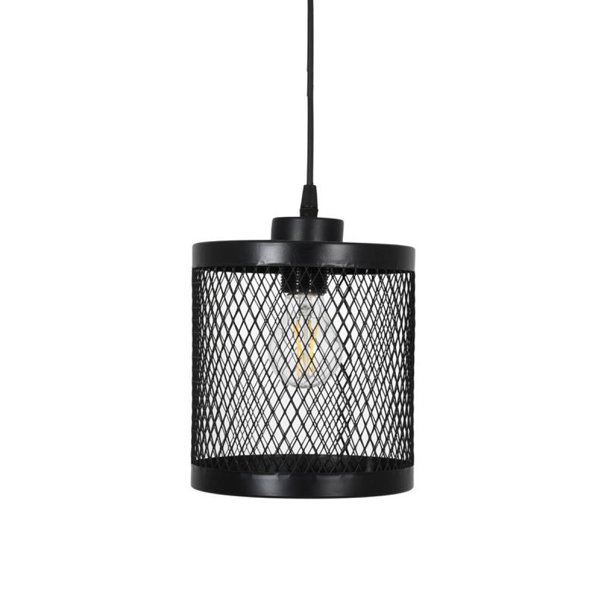 ΜΟΝΟΦΩΤΟ ΜΕΤΑΛΛΙΚΟ ΦΩΤΙΣΤΙΚΟ ΟΡΟΦΗΣ Fylliana ΜΕ ΚΑΠΕΛΟ ΠΛΕΓΜΑ ΜΑΥΡΟ ΧΡΩΜΑ 18x20εκ Ε27