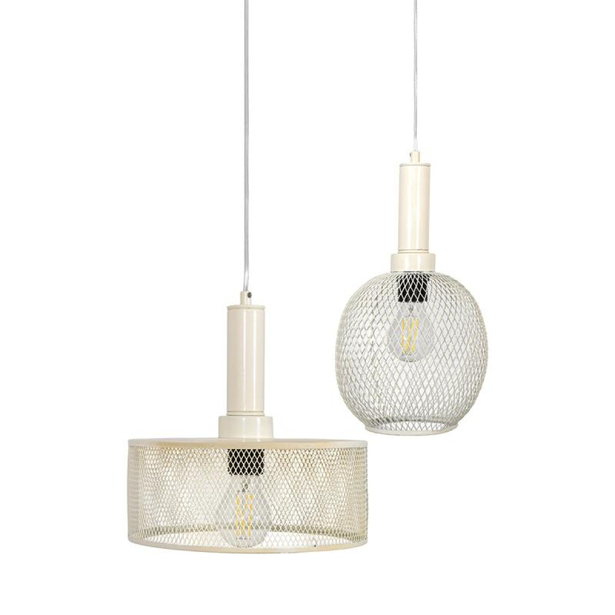 ΔΙΦΩΤΟ ΜΕΤΑΛΛΙΚΟ ΦΩΤΙΣΤΙΚΟ ΟΡΟΦΗΣ Fylliana ΜΕ ΚΑΠΕΛΟ ΠΛΕΓΜΑ ΚΡΕΜ ΧΡΩΜΑ Ε27