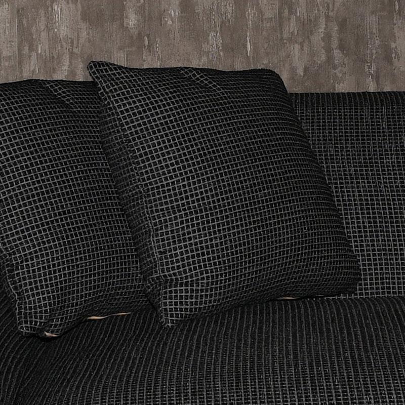 ΔΙΑΚΟΣΜΗΤΙΚΟ ΜΑΞΙΛΑΡΙ Fylliana "Cubes" ΜΑΥΡΟ-ΓΚΡΙ 42x42 sls