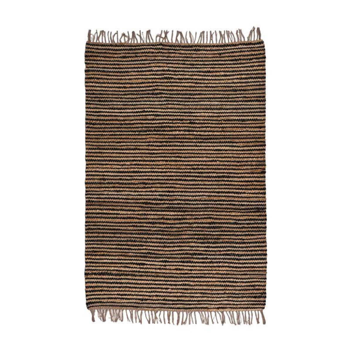 ΧΑΛΙ Fylliana Jute ΜΑΥΡΟ-ΚΑΦΕ ΧΡΩΜΑ 120x180εκ