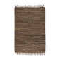 ΧΑΛΙ Fylliana Jute ΜΑΥΡΟ-ΚΑΦΕ ΧΡΩΜΑ 120x180εκ