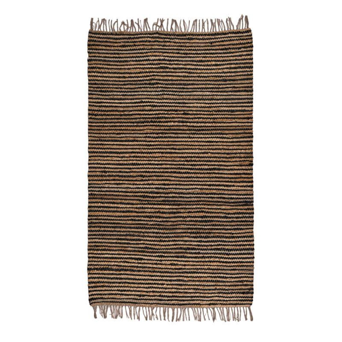 ΧΑΛΙ Fylliana Jute ΜΑΥΡΟ-ΚΑΦΕ ΧΡΩΜΑ 140x200εκ
