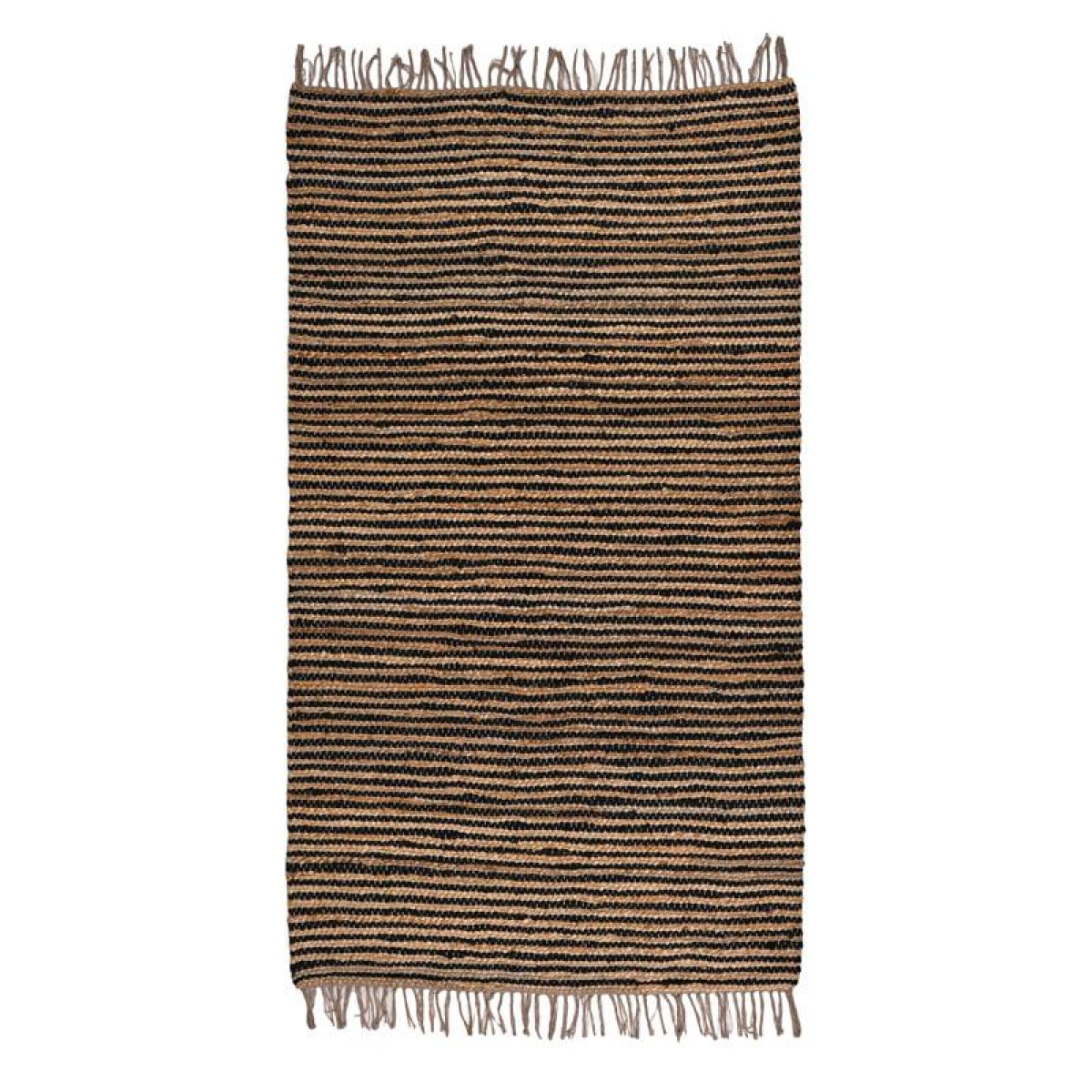 ΧΑΛΙ Fylliana Jute ΜΑΥΡΟ-ΚΑΦΕ ΧΡΩΜΑ 160x230εκ