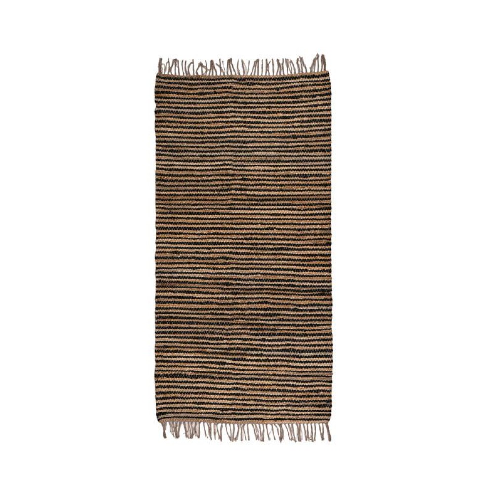 ΧΑΛΙ Fylliana Jute ΜΑΥΡΟ-ΚΑΦΕ ΧΡΩΜΑ 60x120εκ
