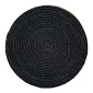 ΣΤΡΟΓΓΥΛΟ ΠΟΥΦ Fylliana Jute ΜΑΥΡΟ-ΚΑΦΕ ΧΡΩΜΑ 45x35εκ