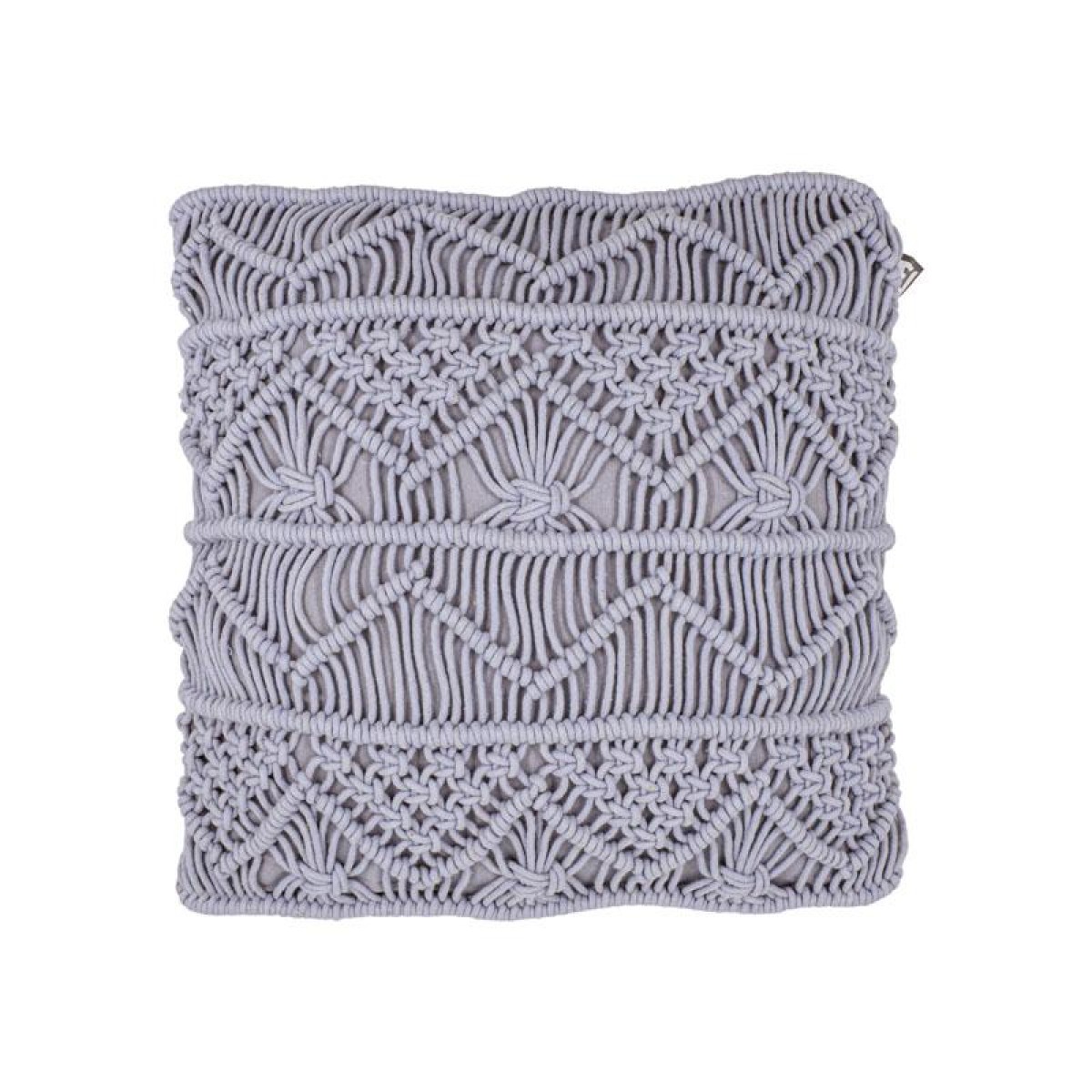 ΔΙΑΚΟΣΜΗΤΙΚΟ ΜΑΞΙΛΑΡΙ ΜΑΚΡΑΜΕ ΑΝΟΙΧΤΟ ΓΚΡΙ ΧΡΩΜΑ 40x40εκ