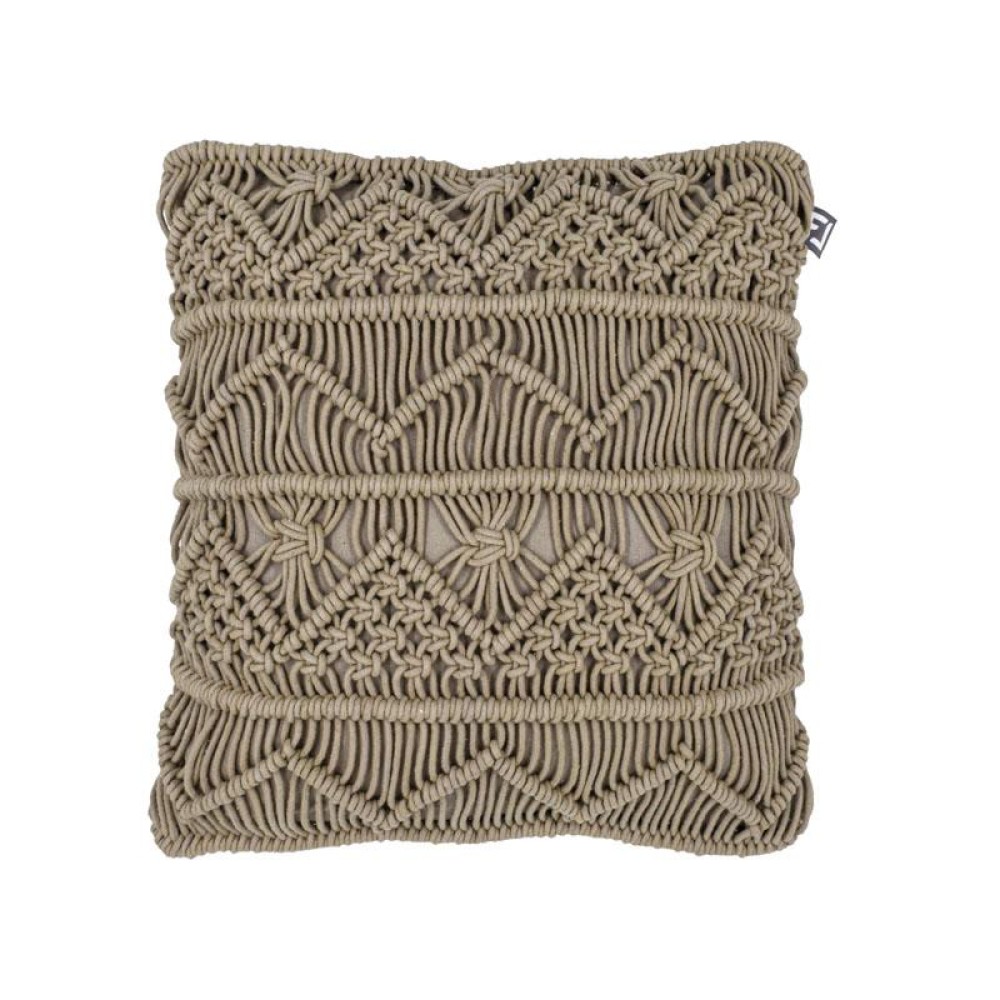 ΔΙΑΚΟΣΜΗΤΙΚΟ ΜΑΞΙΛΑΡΙ ΜΑΚΡΑΜΕ ΜΠΕΖ ΧΡΩΜΑ 40x40εκ