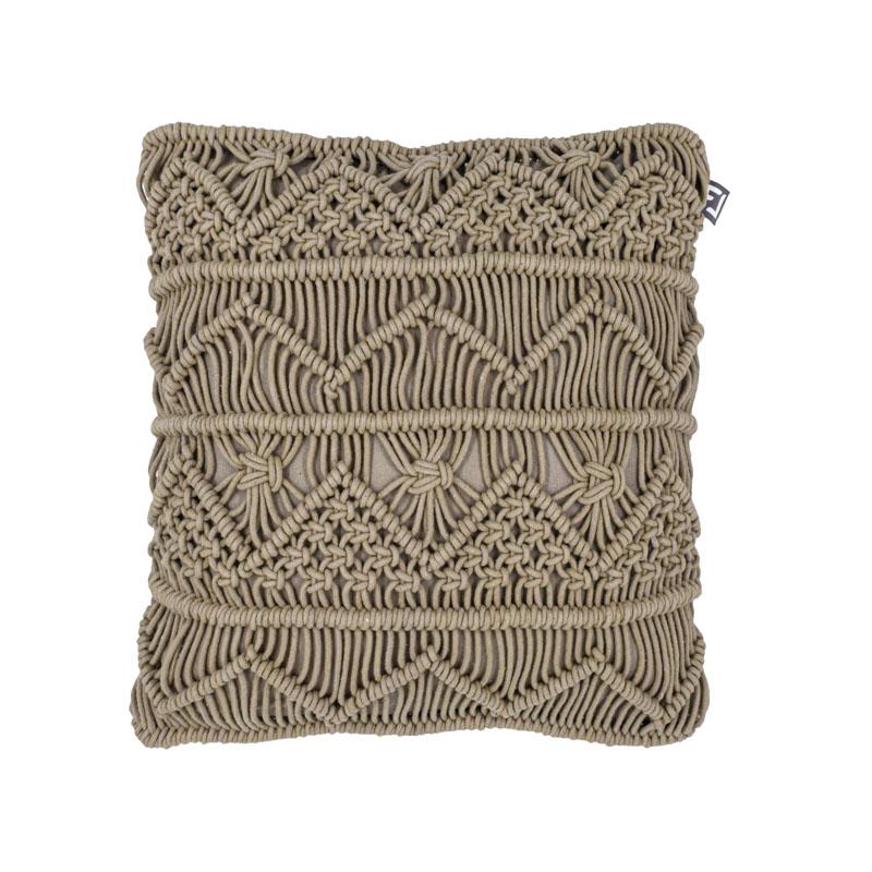 ΔΙΑΚΟΣΜΗΤΙΚΟ ΜΑΞΙΛΑΡΙ ΜΑΚΡΑΜΕ ΜΠΕΖ ΧΡΩΜΑ 40x40εκ