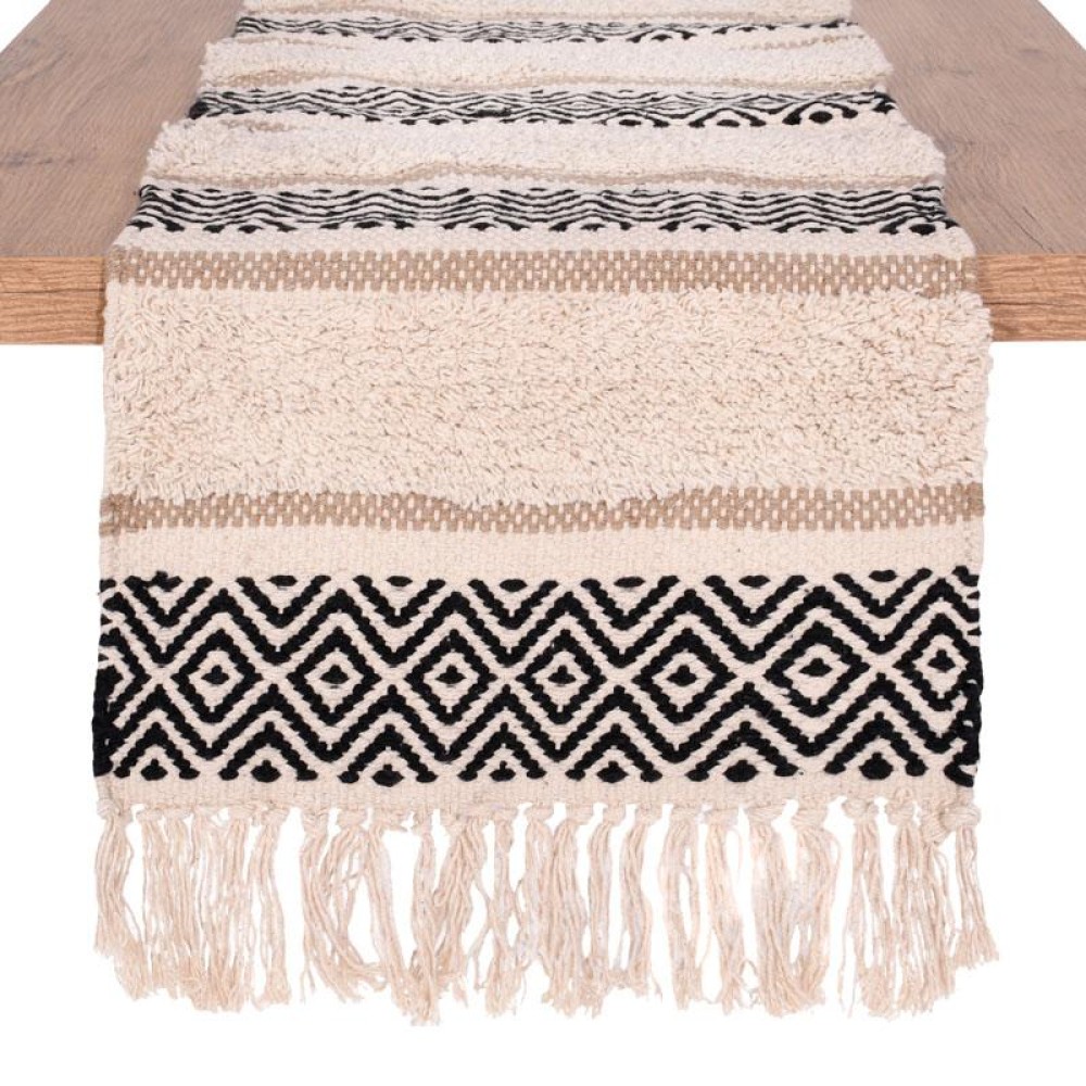 ΔΙΑΚΟΣΜΗΤΙΚΟ ΤΡΑΒΕΡΣΑ Fylliana "Brocar" ΜΠΕΖ ΧΡΩΜΑ 35x150εκ