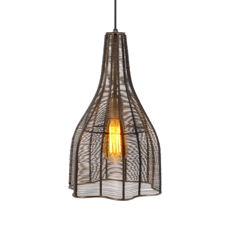 ΜΟΝΟΦΩΤΟ ΜΕΤΑΛΛΙΚΟ Fylliana Cage COPPER ΧΡΩΜΑ 25x45εκ sls