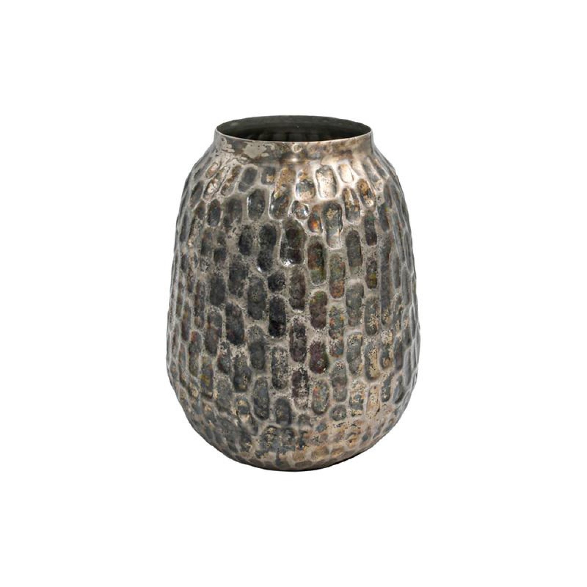 ΜΕΤΑΛΛΙΚΟ ΔΙΑΚΟΣΜΗΤΙΚΟ ΒΑΖΟ Fylliana FL1000 ΑΝΤΙΚΕ ΑΣΗΜΙ ΧΡΩΜΑ 18x22εκ