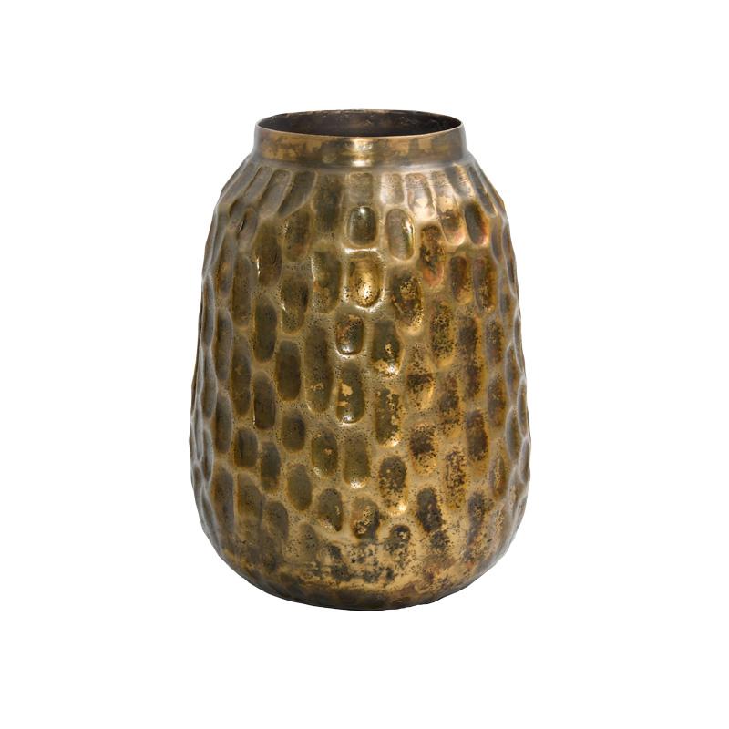 ΜΕΤΑΛΛΙΚΟ ΔΙΑΚΟΣΜΗΤΙΚΟ ΒΑΖΟ Fylliana FL1700 ΑΝΤΙΚΕ ΧΡΥΣΟ ΧΡΩΜΑ 23x27εκ