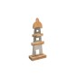 ΔΙΑΚΟΣΜΗΤΙΚΟ ΑΛΟΥΜΙΝΙΟΥ Fylliana Light house 2386 ΜΕ ΞΥΛΙΝΗ ΒΑΣH ΑΣΗΜΙ ΧΡΩΜΑ 12x5x32εκ