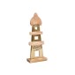 ΔΙΑΚΟΣΜΗΤΙΚΟ ΑΛΟΥΜΙΝΙΟΥ Fylliana Light house 2390 ΜΕ ΞΥΛΙΝΗ ΒΑΣH ΧΡΥΣΟ ΧΡΩΜΑ 18x7x45εκ