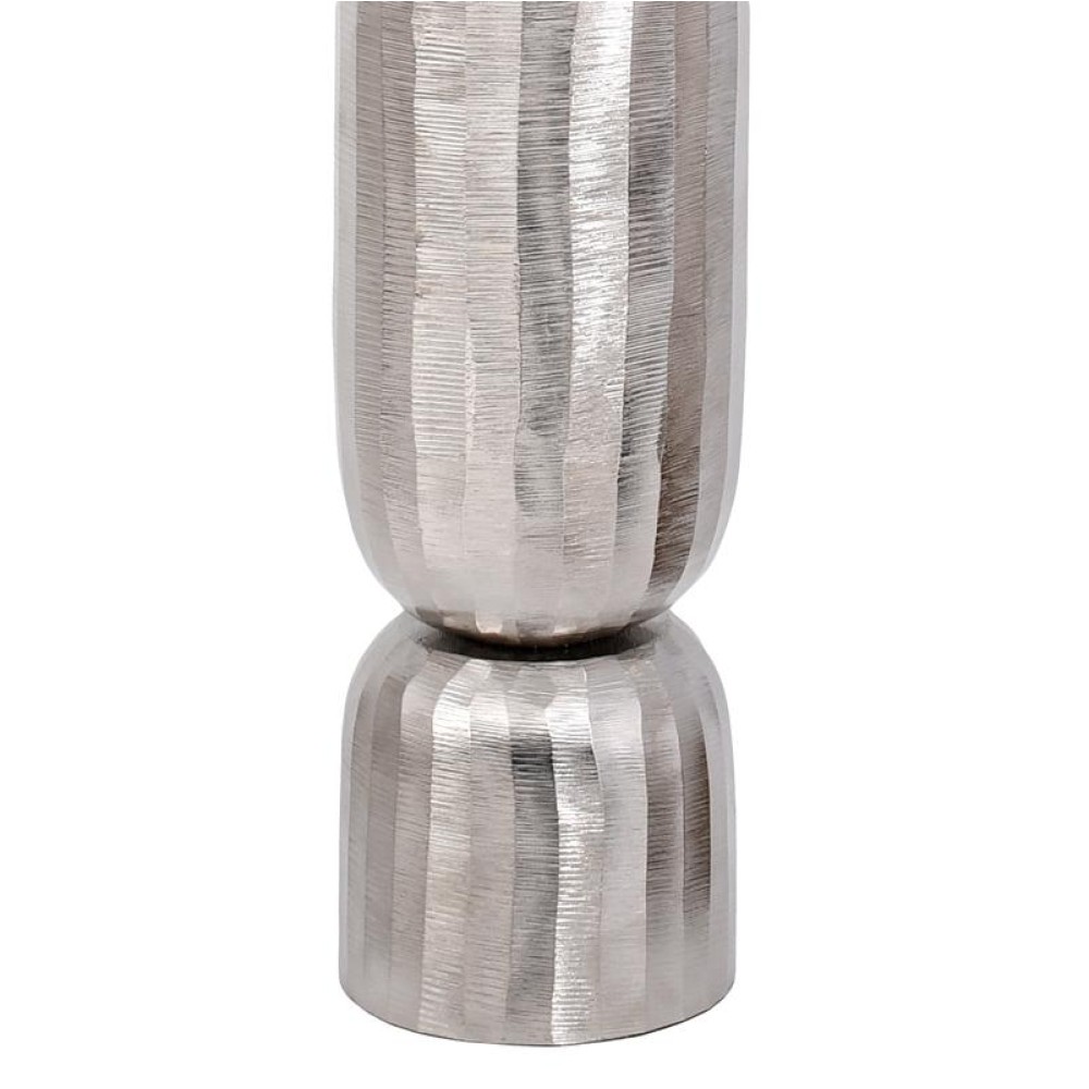 ΜΕΤΑΛΛΙΚΟ ΒΑΖΟ Fylliana FL14715 ΝΙΚΕΛ ΧΡΩΜΑ 11x36εκ