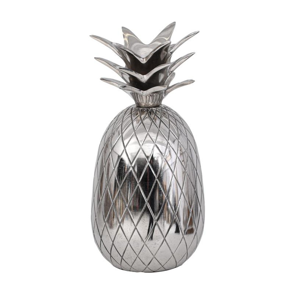 ΜΕΤΑΛΛΙΚΟ ΔΙΑΚΟΣΜΗΤΙΚΟ Fylliana Pineapple ΝΙΚΕΛ ΧΡΩΜΑ 10x10x21εκ