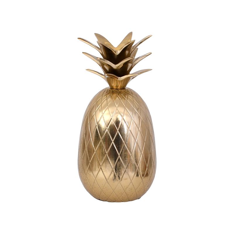 ΜΕΤΑΛΛΙΚΟ ΔΙΑΚΟΣΜΗΤΙΚΟ Fylliana Pineapple ΧΡΥΣΟ ΧΡΩΜΑ 9x9x17εκ
