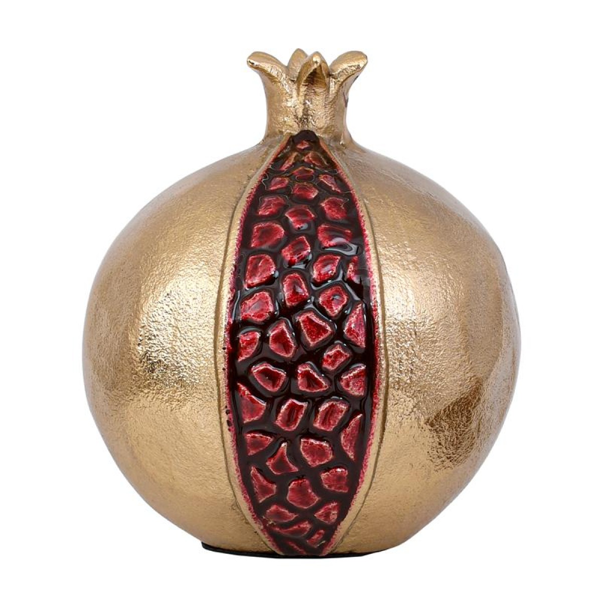 ΜΕΤΑΛΛΙΚΟ ΔΙΑΚΟΣΜΗΤΙΚΟ Fylliana Pomegranate ΧΡΥΣΟ-ΚΟΚΚΙΝΟ ΧΡΩΜΑ 13x16εκ