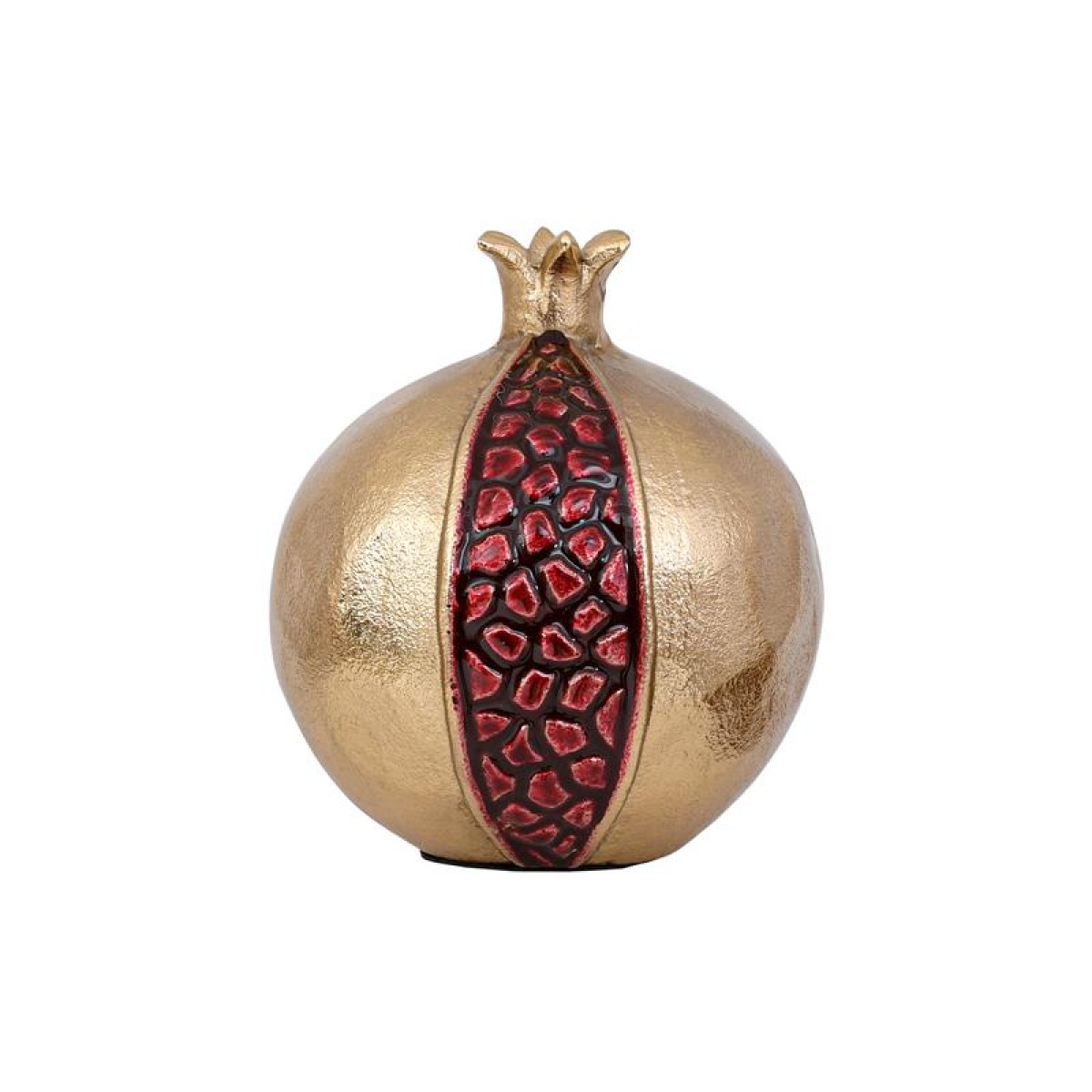 ΜΕΤΑΛΛΙΚΟ ΔΙΑΚΟΣΜΗΤΙΚΟ Fylliana Pomegranate ΧΡΥΣΟ-ΚΟΚΚΙΝΟ ΧΡΩΜΑ 10x11εκ