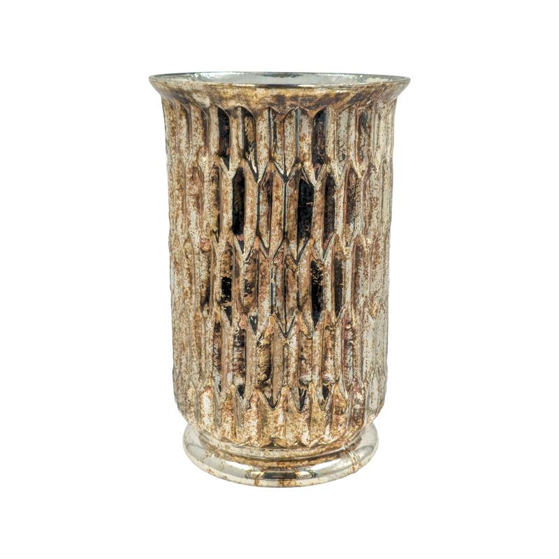 ΓΥΑΛΙΝΟ ΕΠΙΤΡΑΠΕΖΙΟ ΔΙΑΚΟΣΜΗΤΙΚΟ Fylliana FL522 COPPER ΧΡΩΜΑ 16x25εκ