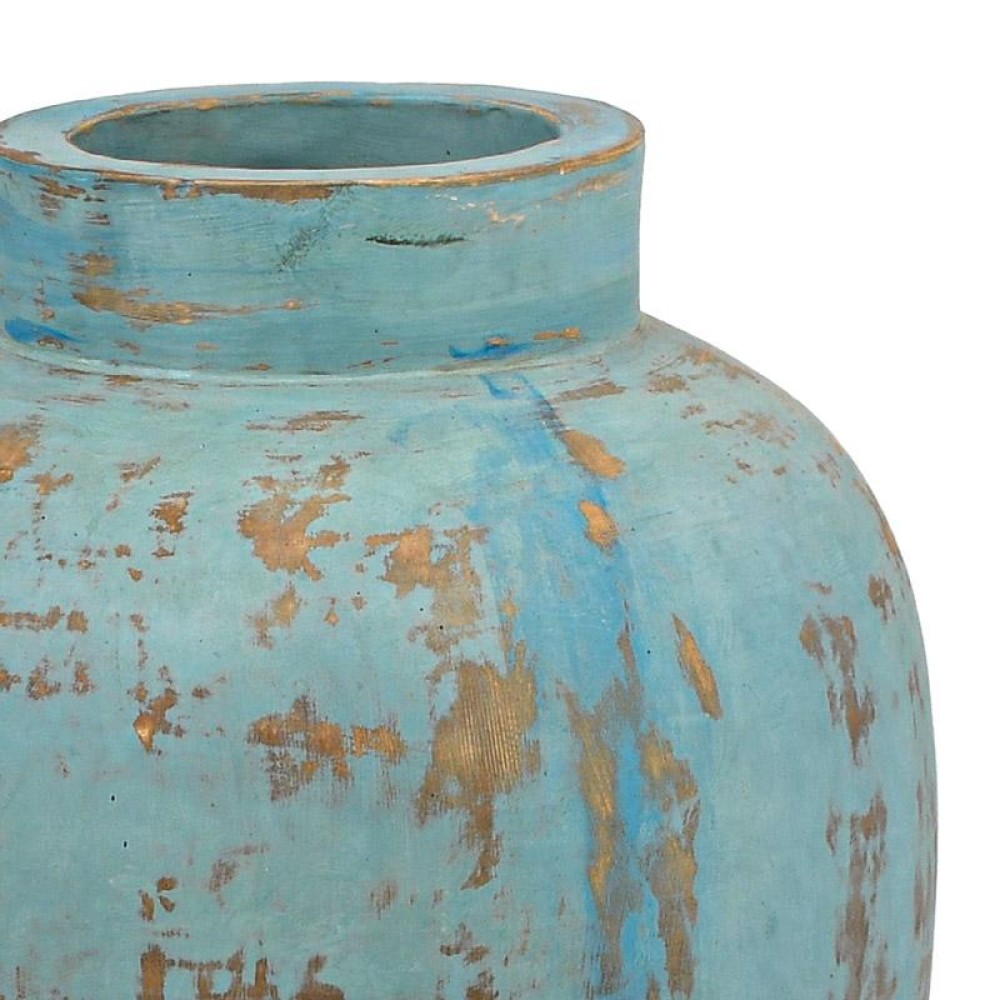 ΚΕΡΑΜΙΚΟ ΒΑΖΟ FYLLIANA FL3022 ΧΡΩΜΑ ΒΕΡΑΜΑΝ - ΚΑΦΕ 28x50εκ