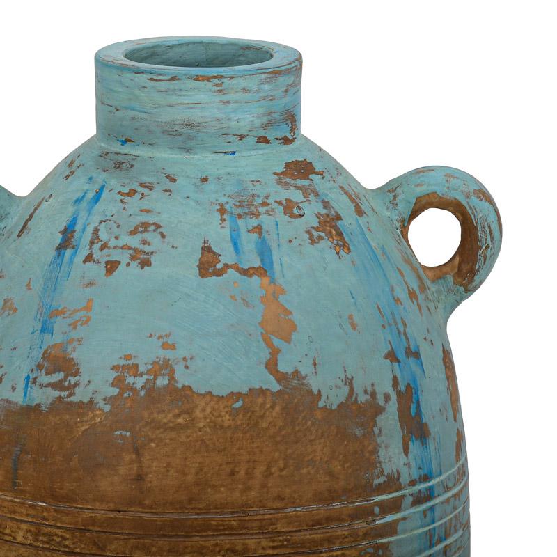 ΚΕΡΑΜΙΚΟ ΒΑΖΟ FYLLIANA FL3023 ΧΡΩΜΑ ΒΕΡΑΜΑΝ - ΚΑΦΕ 29x40εκ