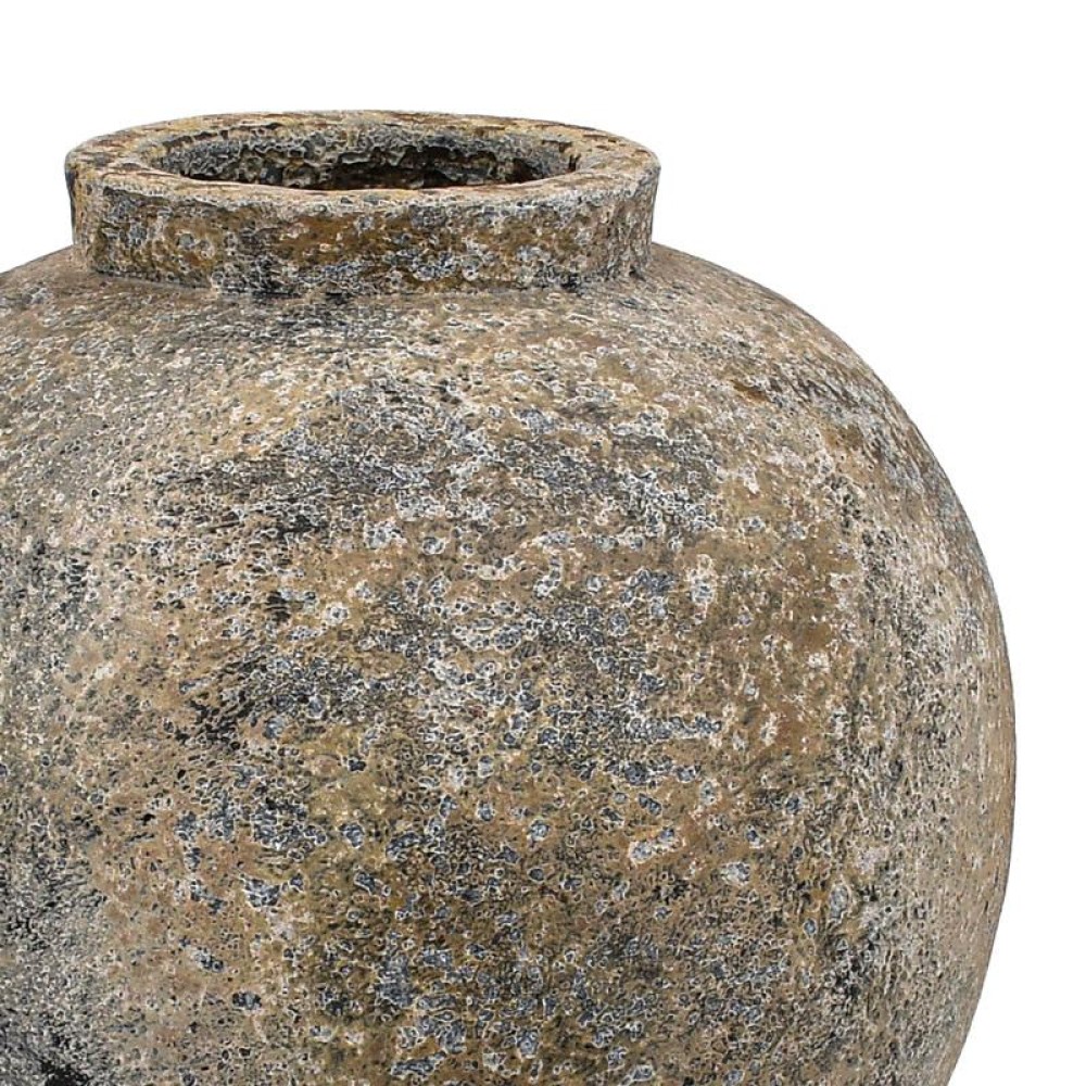 ΚΕΡΑΜΙΚΟ ΒΑΖΟ FYLLIANA FL3115 ΧΡΩΜΑ ΓΚΡΙ - ΒΕΡΑΜΑΝ - ΚΑΦΕ 29x30εκ