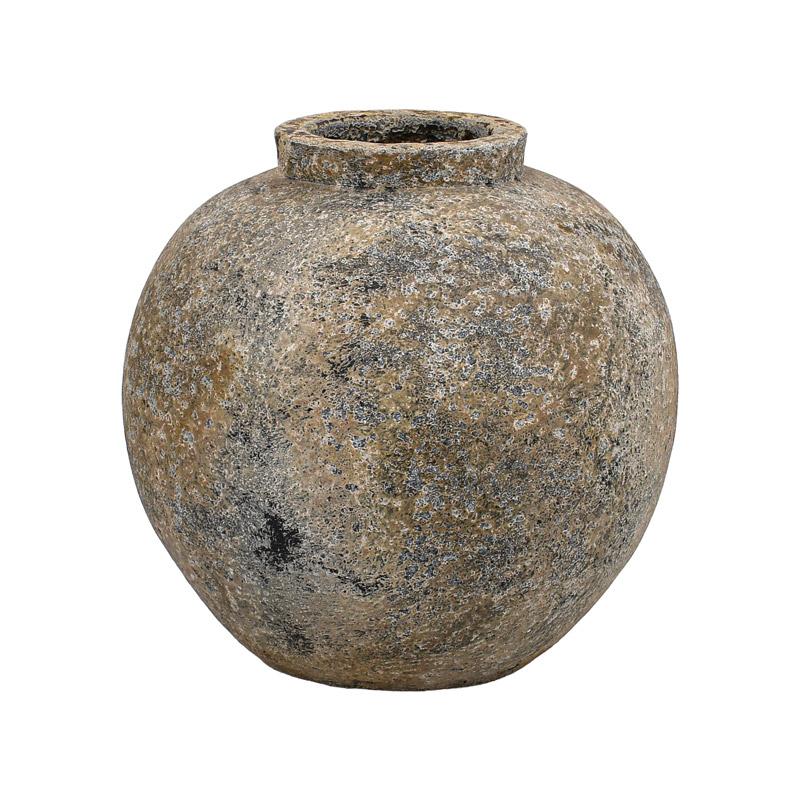 ΚΕΡΑΜΙΚΟ ΒΑΖΟ FYLLIANA FL3115 ΧΡΩΜΑ ΓΚΡΙ - ΒΕΡΑΜΑΝ - ΚΑΦΕ 29x30εκ