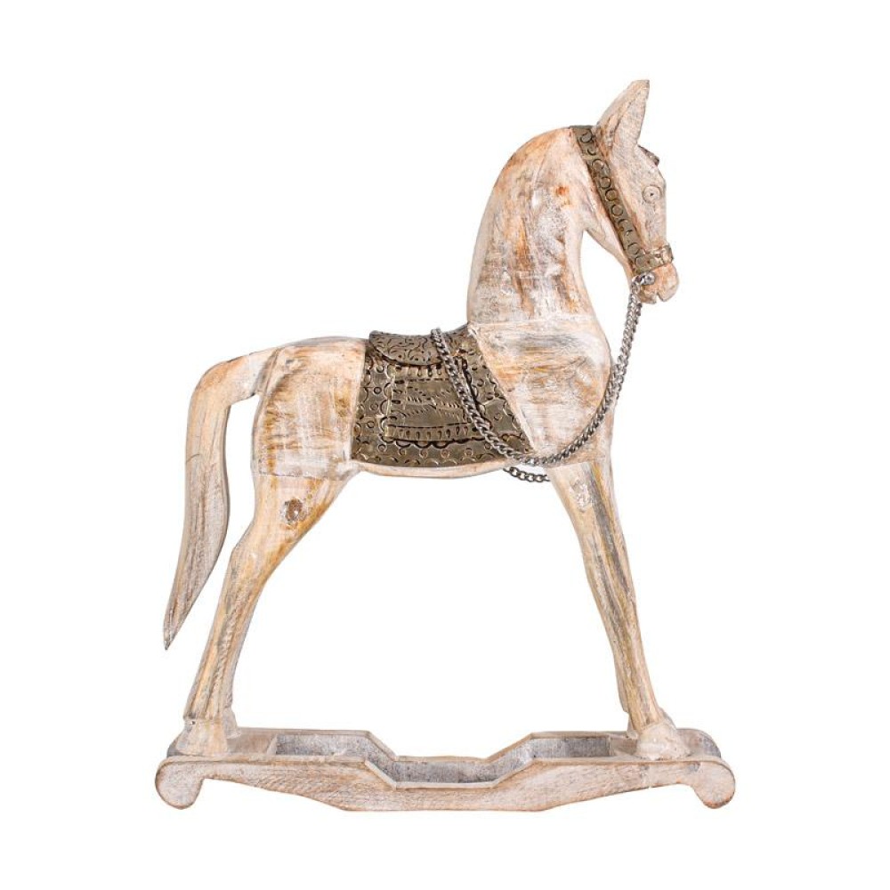 ΔΙΑΚΟΣΜΗΤΙΚΟ ΑΛΟΓΟ ΣΕ VINTAGE ΣΤΥΛ Fylianna FL6561 ΛΕΥΚΟ ΑΝΤΙΚΕ ΧΡΩΜΑ 38x9x46εκ