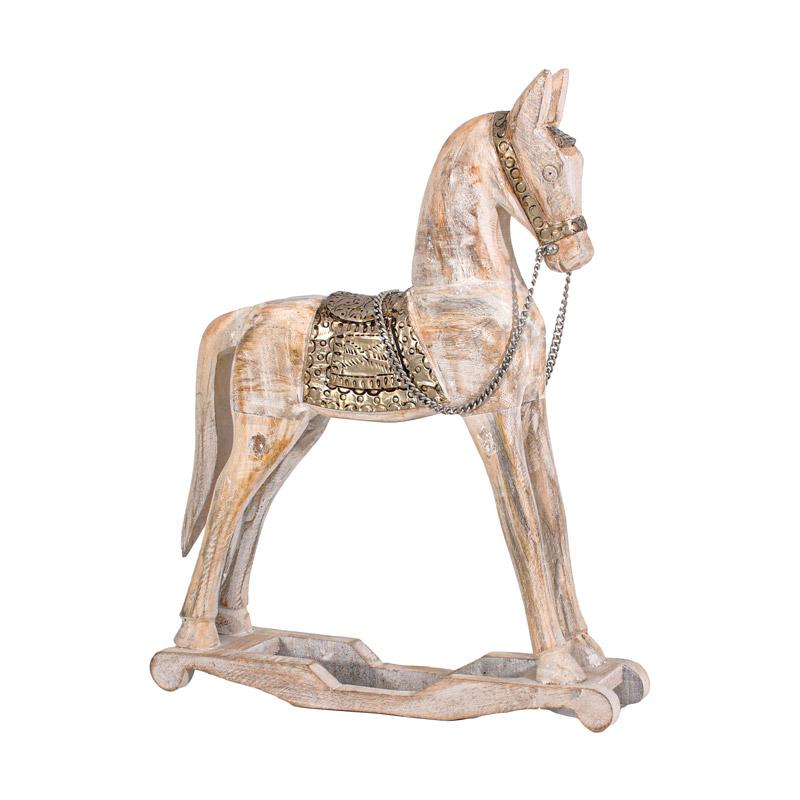 ΔΙΑΚΟΣΜΗΤΙΚΟ ΑΛΟΓΟ ΣΕ VINTAGE ΣΤΥΛ Fylianna FL6561 ΛΕΥΚΟ ΑΝΤΙΚΕ ΧΡΩΜΑ 38x9x46εκ