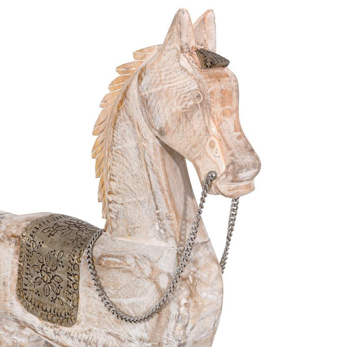 ΔΙΑΚΟΣΜΗΤΙΚΟ ΑΛΟΓΟ ΣΕ VINTAGE ΣΤΥΛ Fylianna FL7002 ΛΕΥΚΟ ΑΝΤΙΚΕ ΧΡΩΜΑ 39x15x71εκ