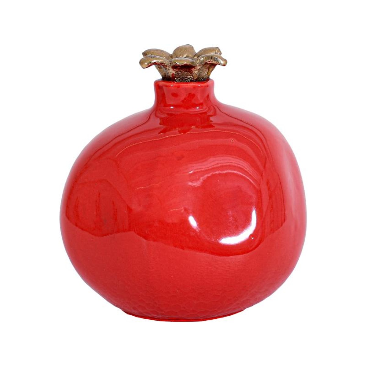 ΕΠΙΤΡΑΠΕΖΙΟ ΔΙΑΚΟΣΜΗΤΙΚΟ ΚΕΡΑΜΙΚΟ ΡΟΔΙ Fylliana FL25067 ΚΟΚΚΙΝΟ-ΧΡΥΣΟ ΧΡΩΜΑ 10x10εκ