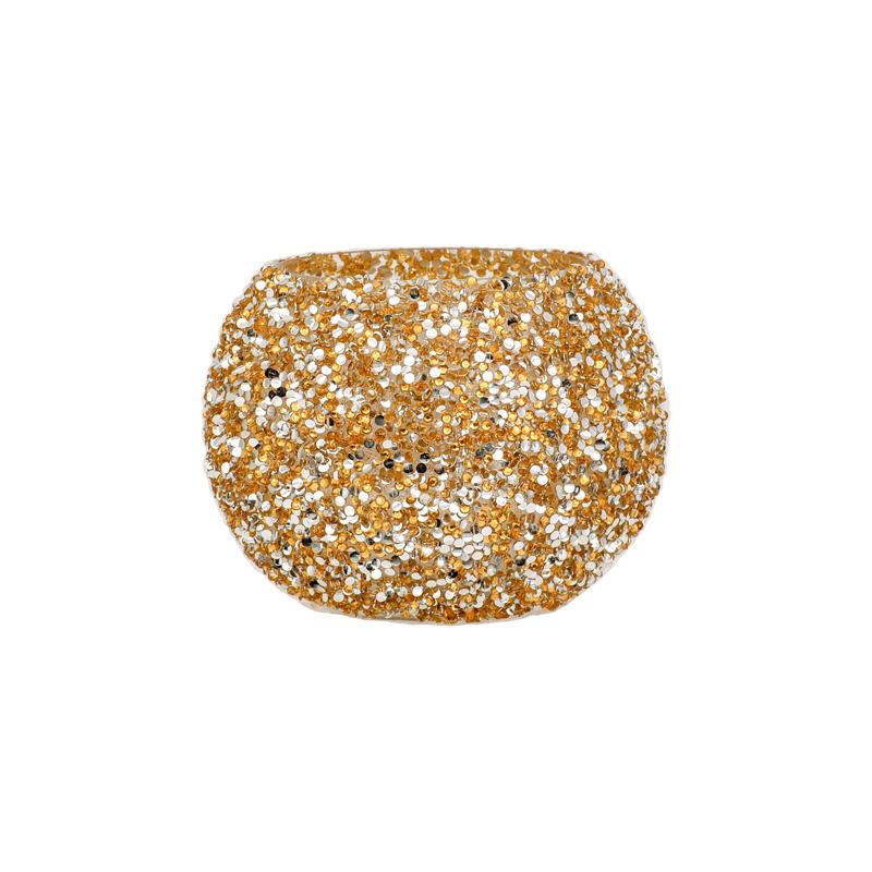 ΓΥΑΛΙΝΟ ΕΠΙΤΡΑΠΕΖΙΟ ΚΗΡΟΠΗΓΙΟ ΡΕΣΩ Fylliana Mosaic ΧΡΥΣΟ ΧΡΩΜΑ 13x10εκ