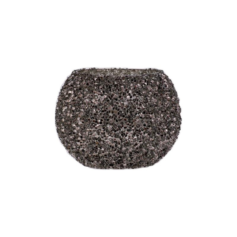 ΓΥΑΛΙΝΟ ΕΠΙΤΡΑΠΕΖΙΟ ΚΗΡΟΠΗΓΙΟ ΡΕΣΩ Fylliana Mosaic ΓΚΡΙ ΧΡΩΜΑ 13x10εκ