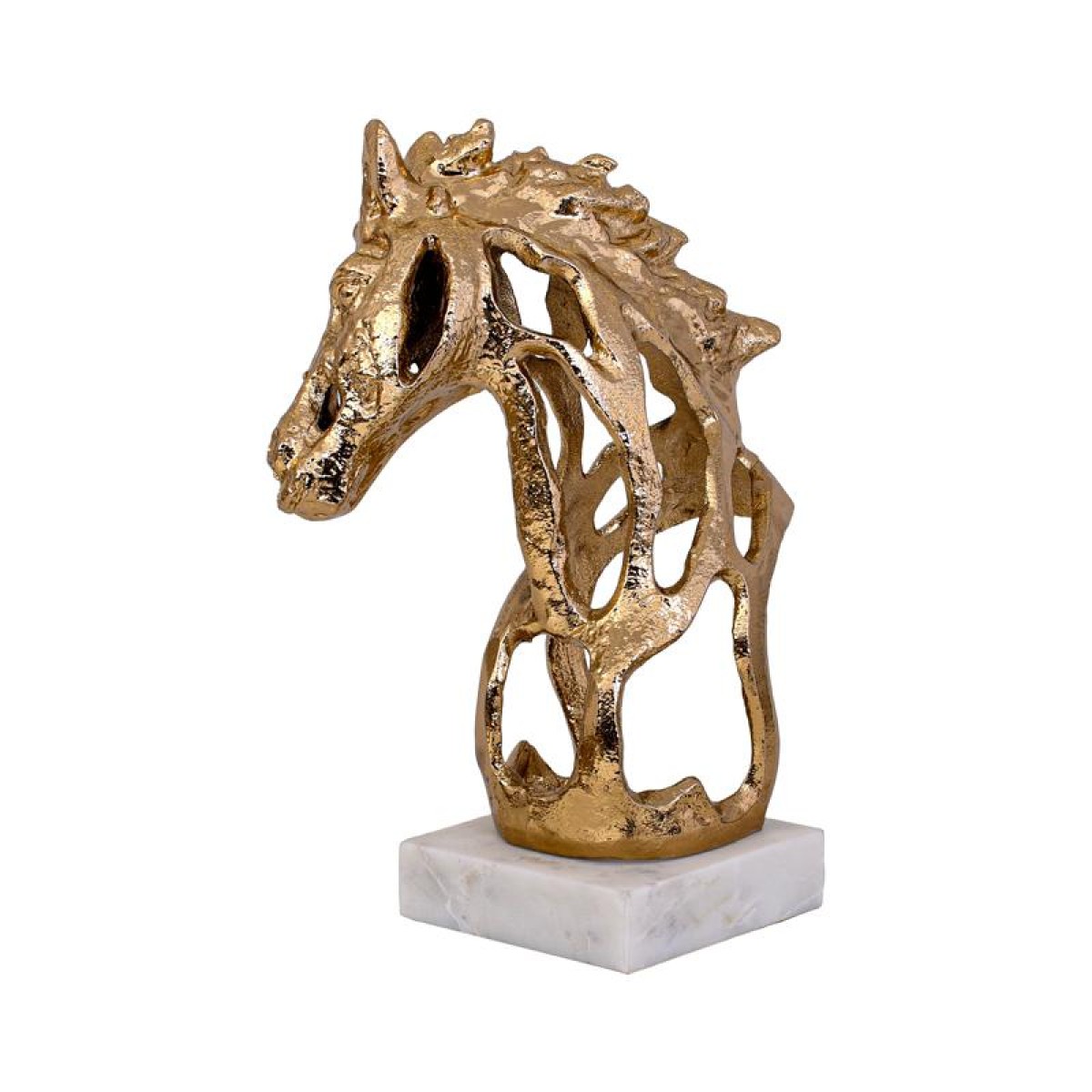 ΕΠΙΤΡΑΠΕΖΙΑ ΔΙΑΚΟΣΜΗΤΙΚΗ ΦΙΓΟΥΡΑ Fylliana Horse ΑΝΤΙΚΕ ΧΡΥΣΟ ΧΡΩΜΑ 18x14x26εκ