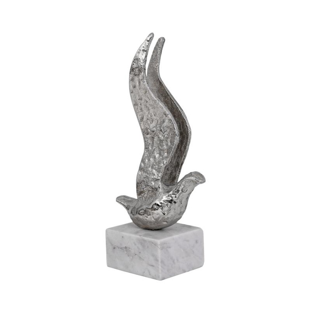 ΕΠΙΤΡΑΠΕΖΙΑ ΔΙΑΚΟΣΜΗΤΙΚΗ ΦΙΓΟΥΡΑ Fylliana Bird ΝΙΚΕΛ ΧΡΩΜΑ 11x8x27εκ